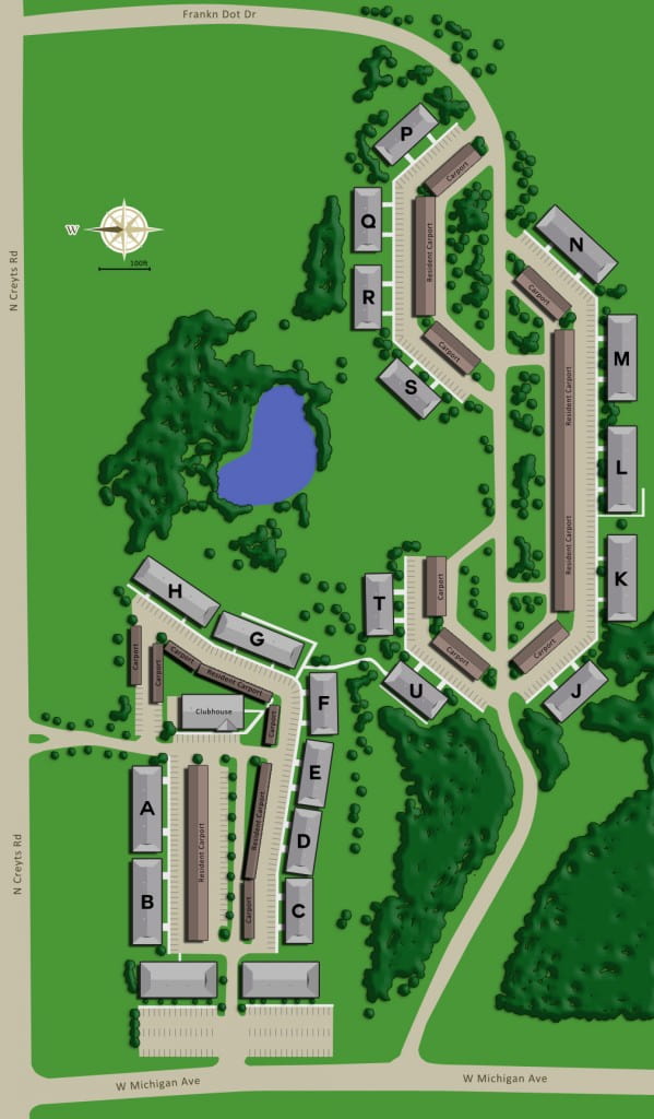 Ramblewood Property Map by Westbay Management