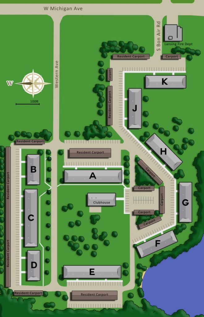 Ramblewood Property Map by Westbay Management